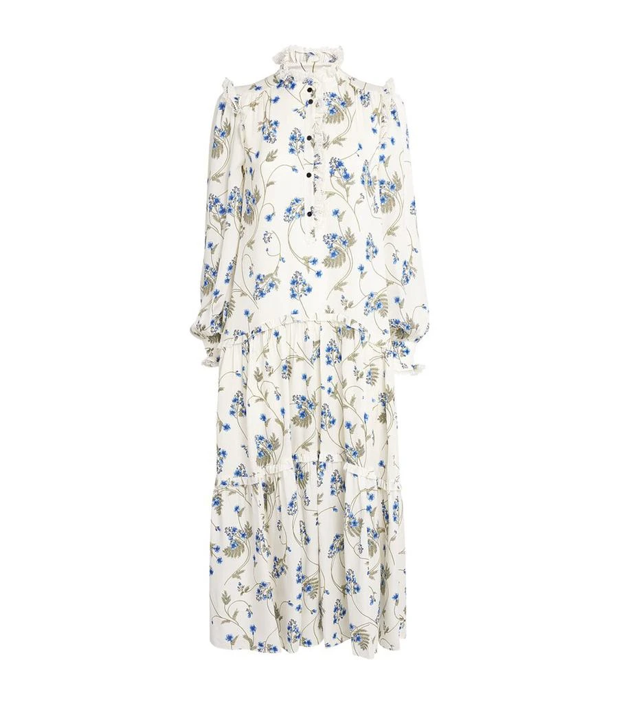 ME+EM Silk Forget-Me-Not Maxi Dress 1