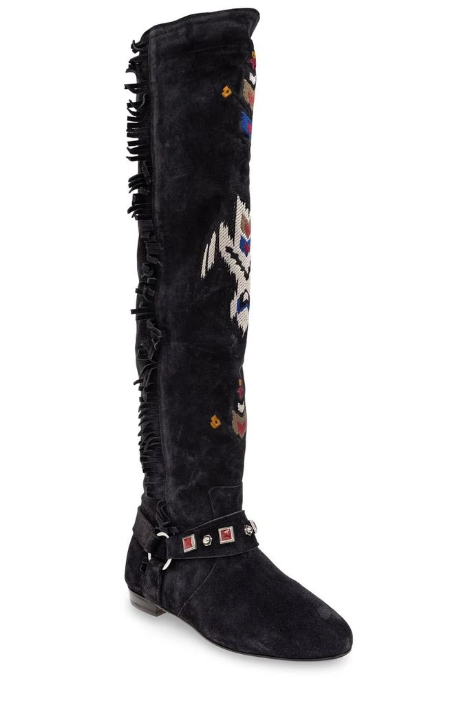 Isabel Marant Isabel Marant Soksa Fringe Detailed Thigh Boots 2