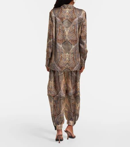 Zimmermann Hypnotic paisley silk satin shirt 3