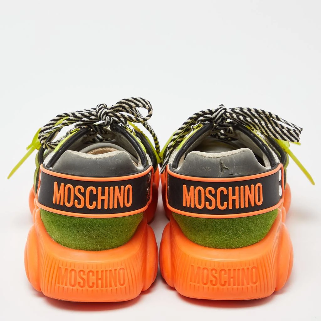 Moschino Moschino Multicolor Suede and Mesh Fluo Teddy Sneakers Size 41 5