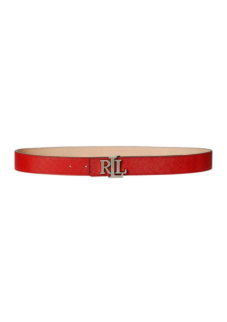 Ralph Lauren Slide Buckle Crocodile Embossed Leather Belt  display picture 1