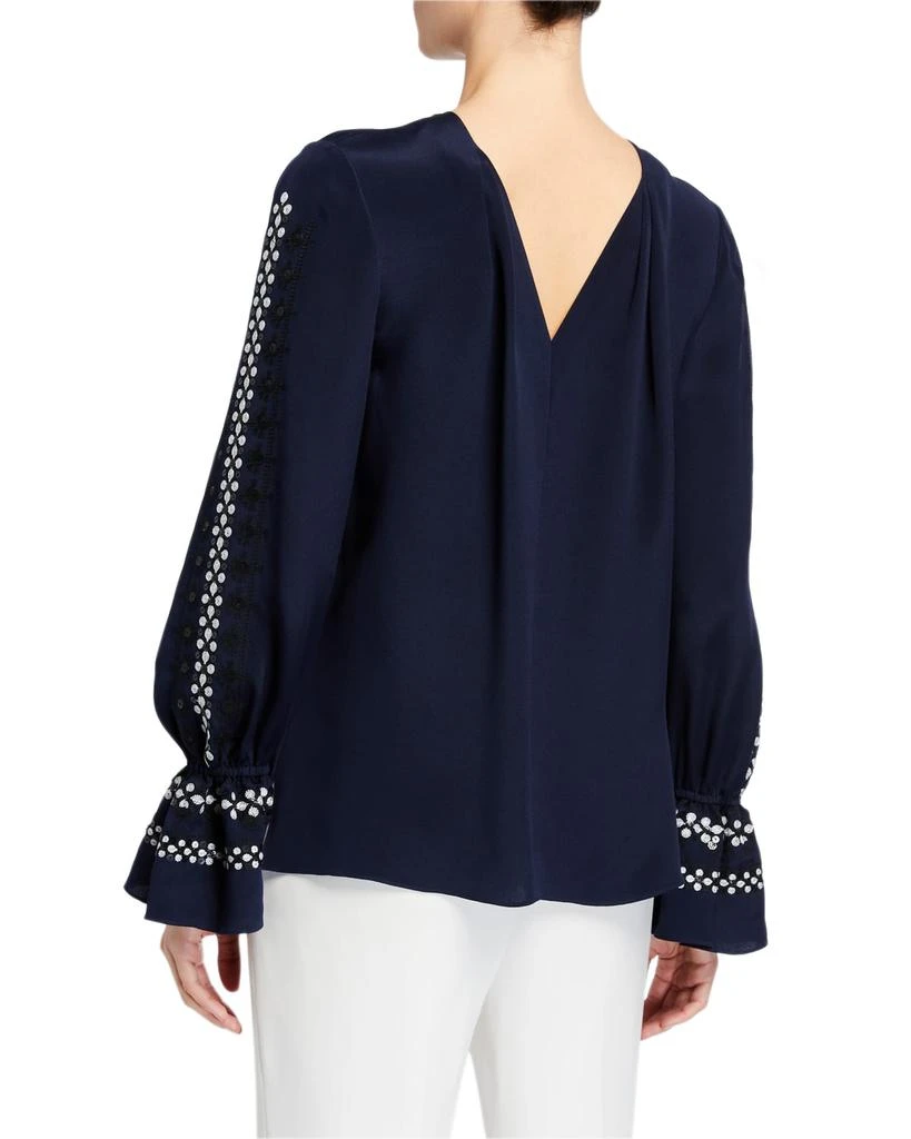 Kobi Halperin Rebekah Long-Sleeve Silk Blouse 3