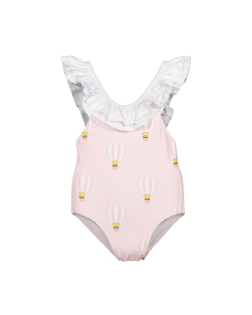 Maria Bianca Girl's Hot Air Ballon Bathing Suit In Pink/white 1