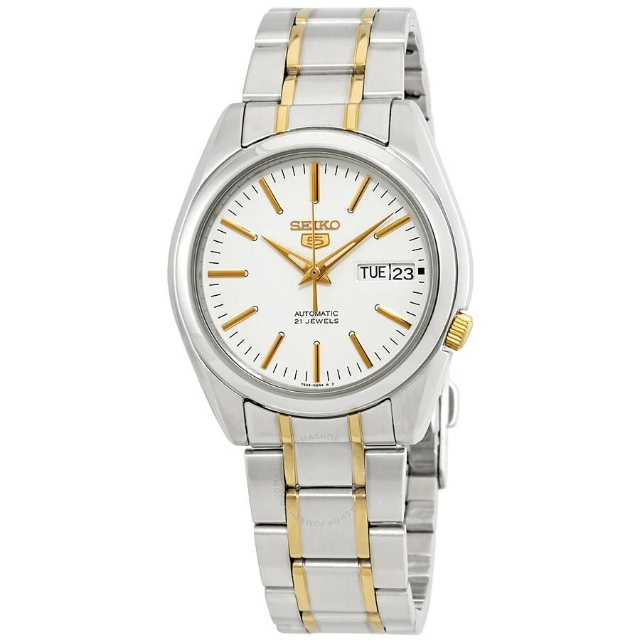 Seiko Series 5 Automatic White Dial Men's Watch SNKL47 1