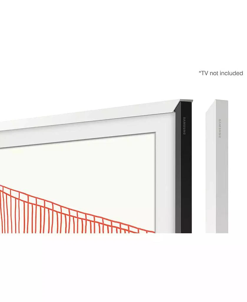 SAMSUNG 65" White The Frame Customizable TV Bezel 4