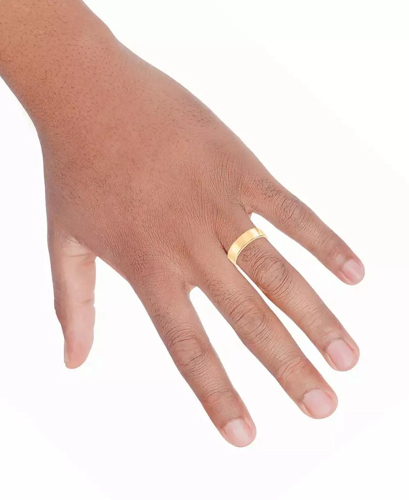 Macy's Men's Flat Profile Comfort Fit Wedding Band in 14k Gold 2