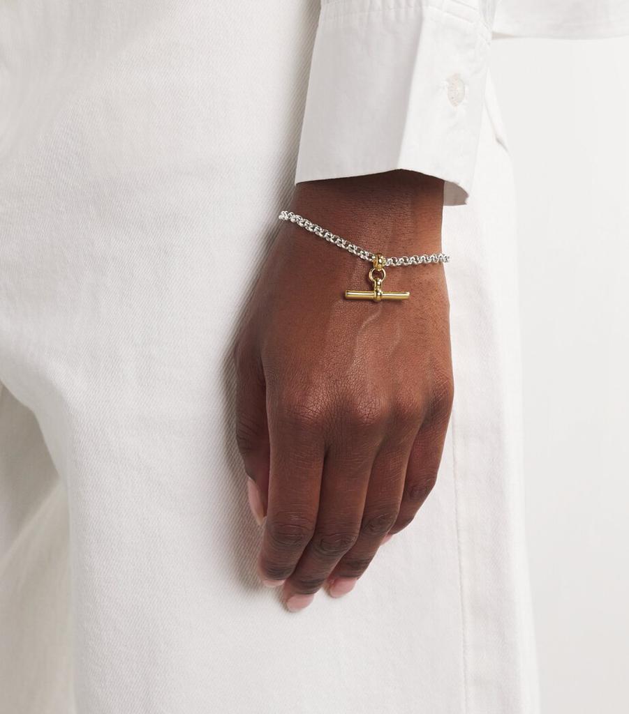 TILLY SVEAAS Gold-Plated T-Bar Belcher Chain Bracelet