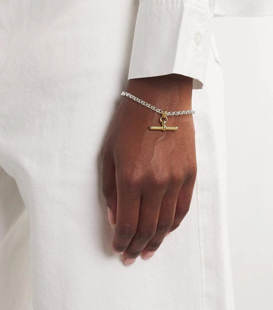 TILLY SVEAAS Gold-Plated T-Bar Belcher Chain Bracelet 2