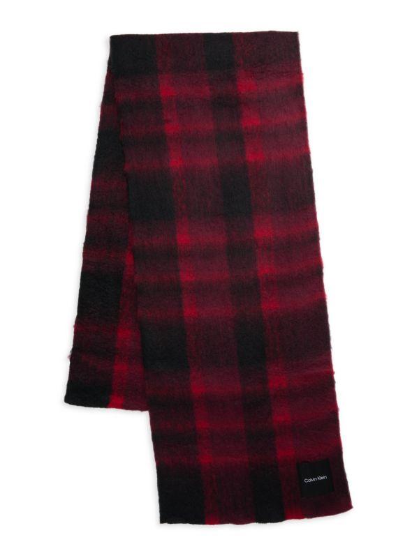 Calvin Klein Oversized Plaid Scarf