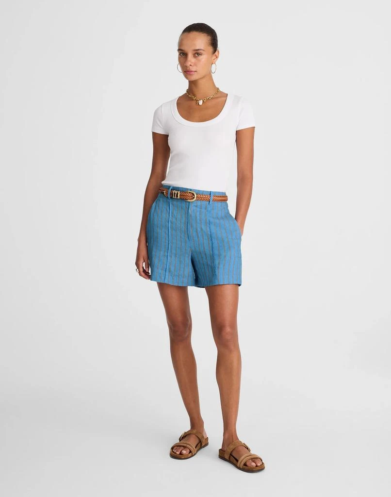 Madewell Pintucked Shorts in 100% Linen