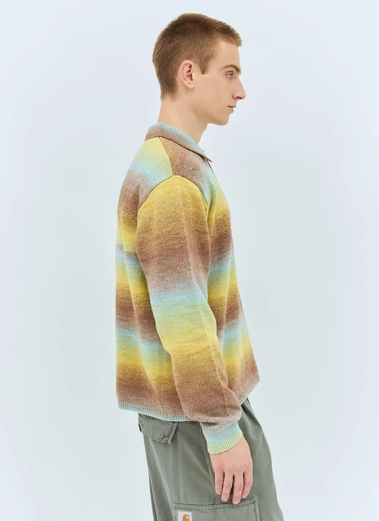 Awake NY Ombre Polo Collar Sweater 4