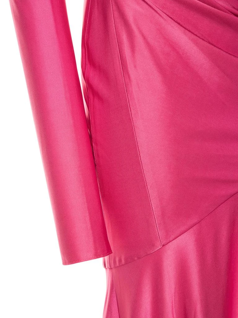 Alexandre Vauthier Asymmetric Viscose Jersey Midi Dress 4