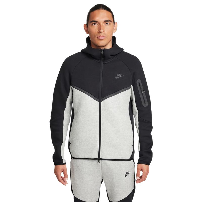 Men's Lightweight Zip-Up Hooded Sweatshirt Tech Fleece Full