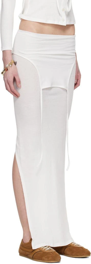 Eckhaus Latta White Flip Midi Skirt 2