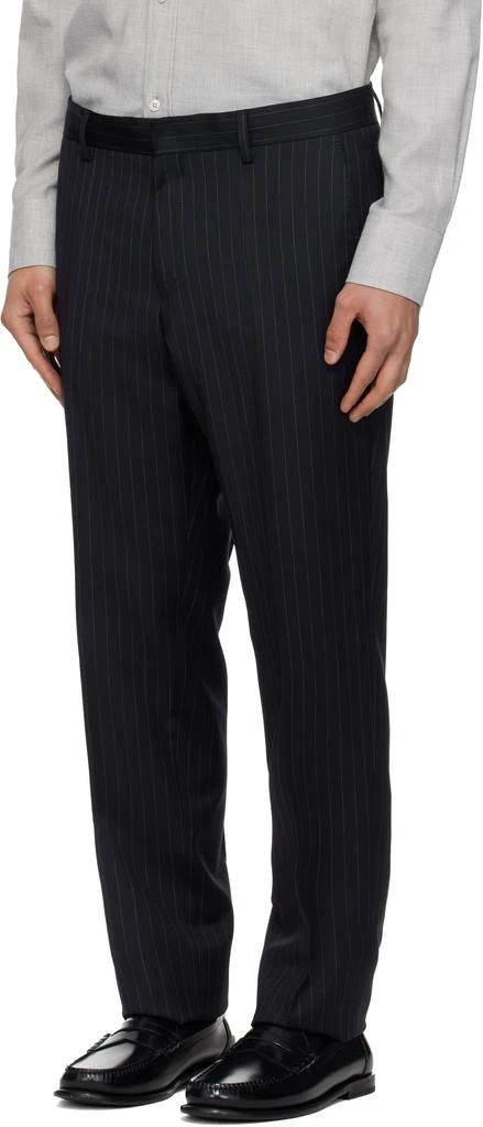 Hugo Boss Navy Striped Wool Suit 4