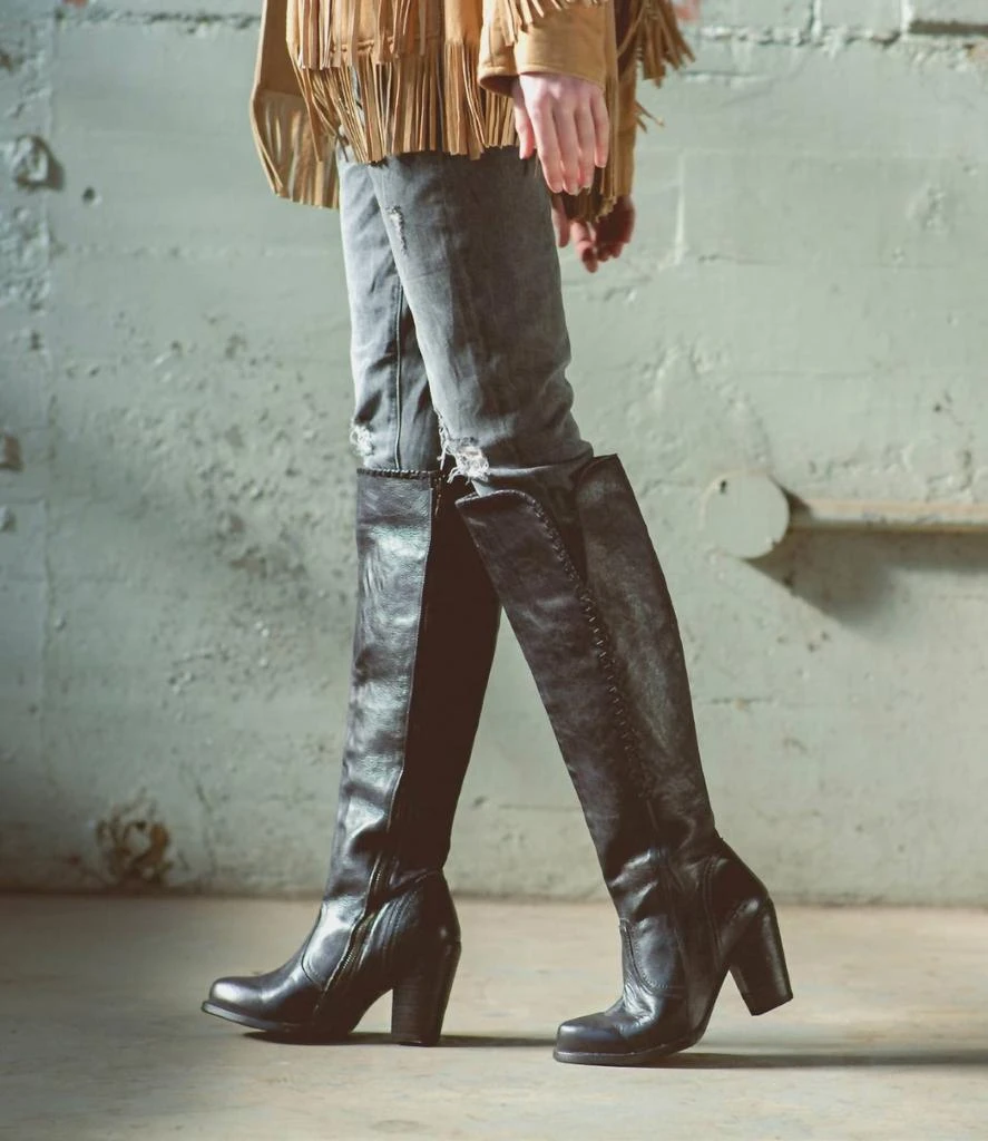 Bed Stu Sumaya Boot In Black Dip Dye 2