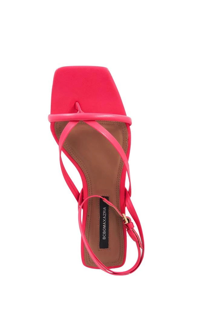 BCBG MESTICO CALYPSO CORAL LEATHER STRAPPY FLAT SANDAL 4