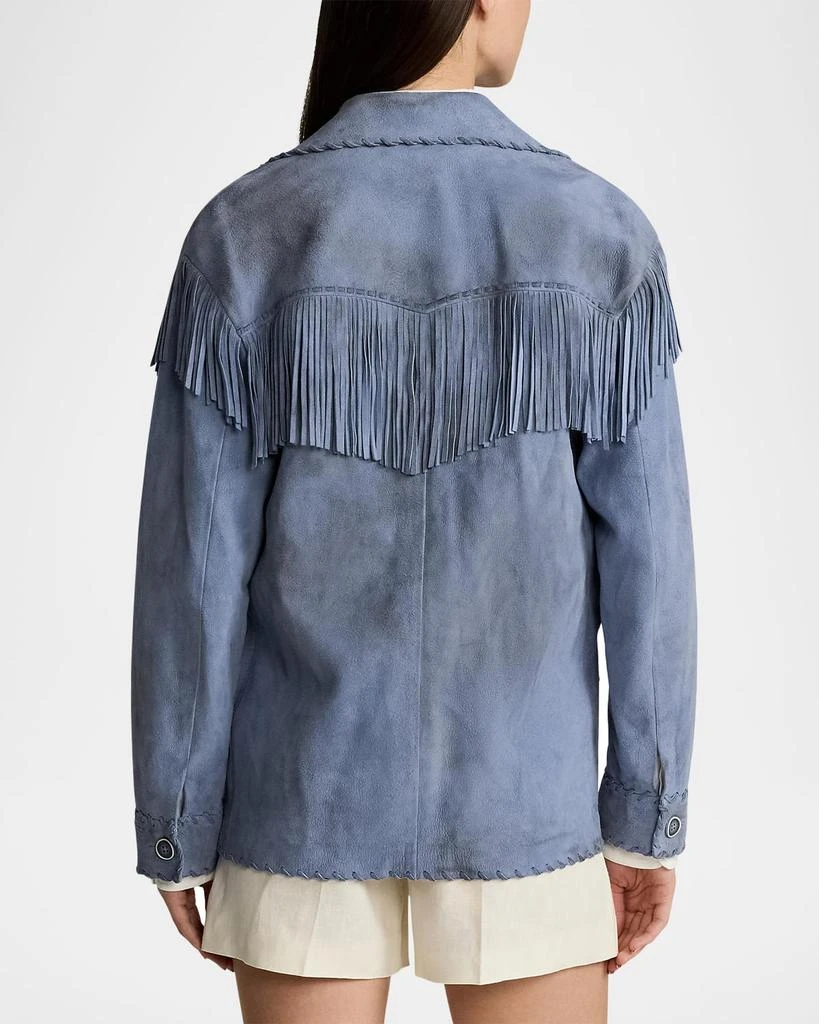 Ralph Lauren Rennie Rustic Suede Fringe Jacket 3