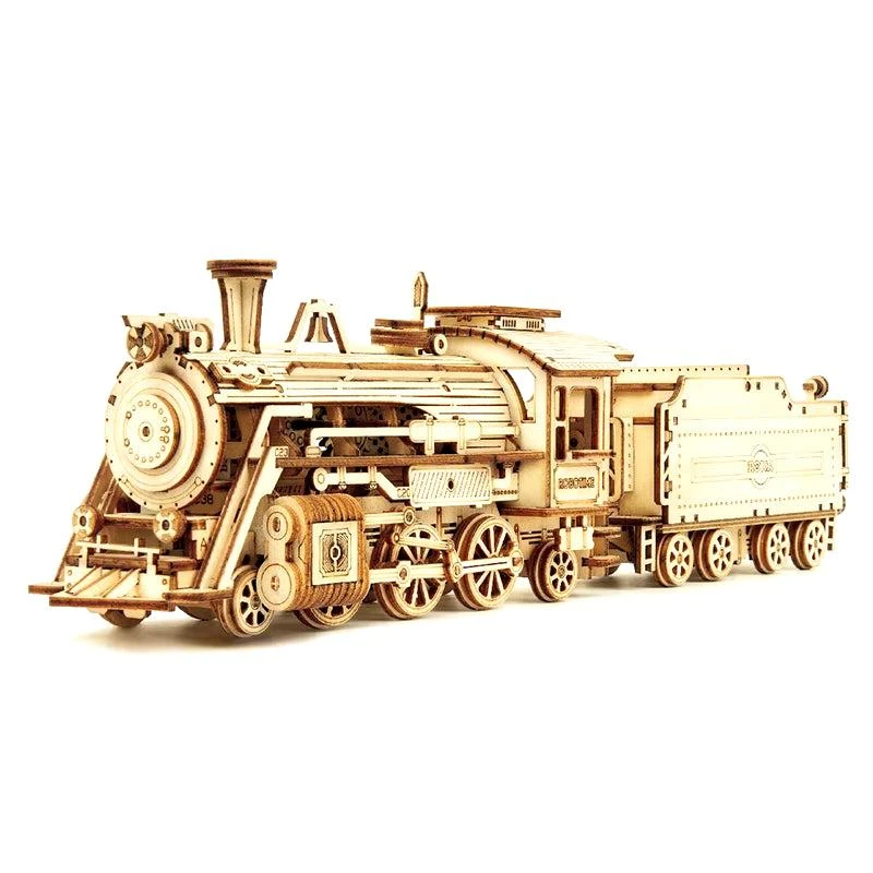 Robotime Rokr 3D Wooden Puzzle Building Kits: Montessori Educational Toys Featuring - Army Jeep 3