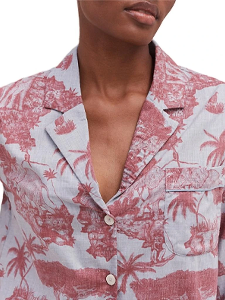 Desmond 
Dempsey Jaguar Print Boxy Pajama Set 5