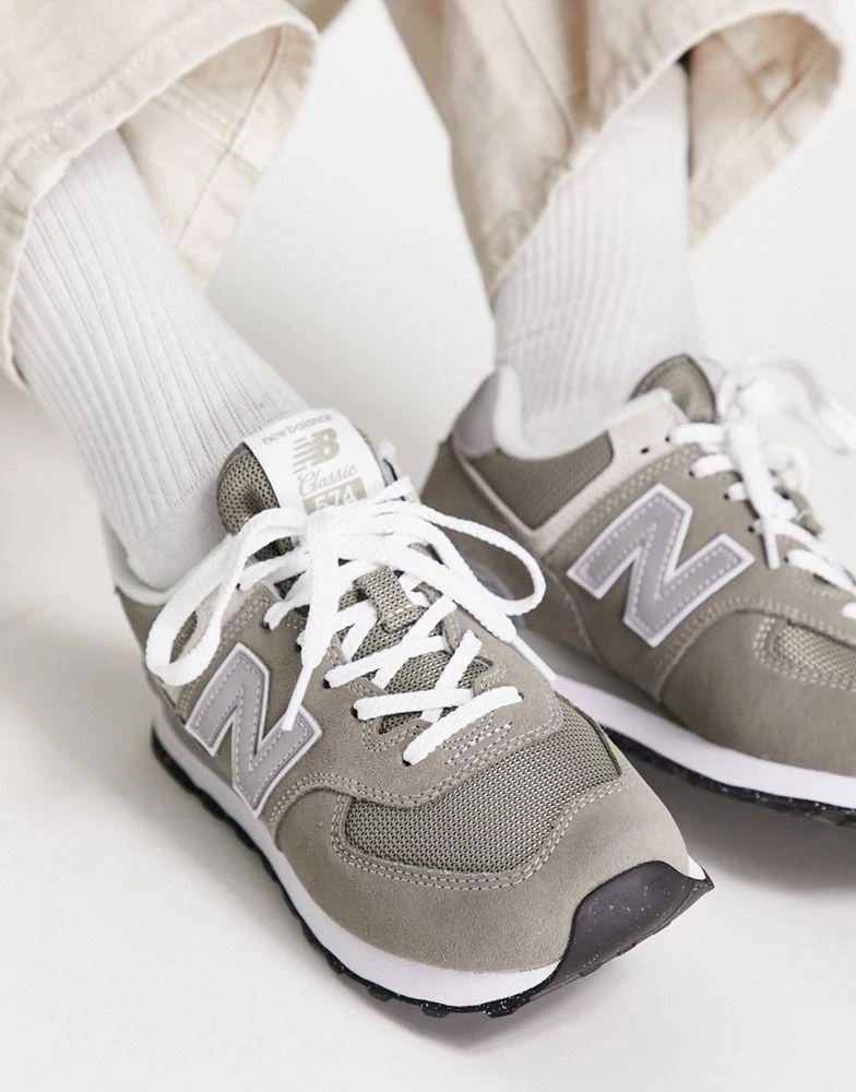 New Balance New Balance 574 sneakers in grey and white 2