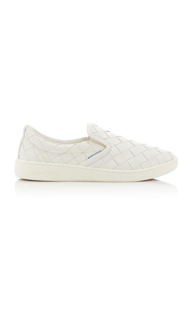Bottega Veneta Bottega Veneta - Sawyer Intrecciato Leather Sneakers - White - IT 39 - Moda Operandi