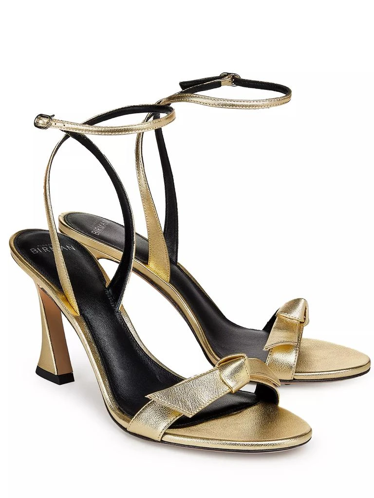 Alexandre Birman Clarita Bell 85MM Metallic Leather Sandals 2