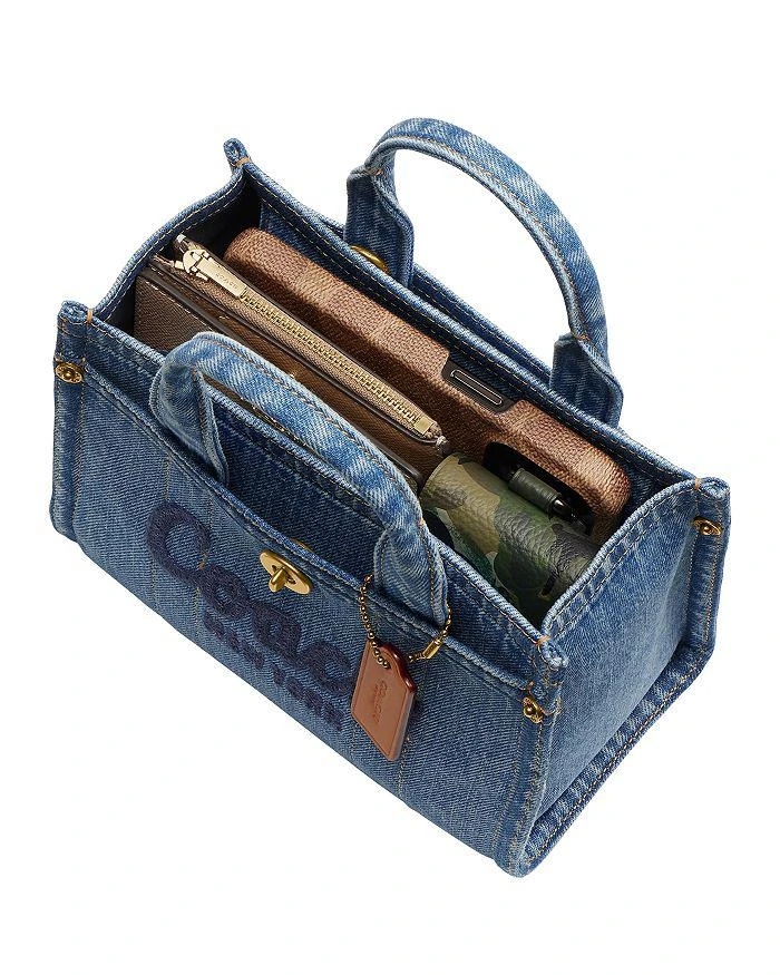 COACH Mini Cargo Denim Tote Bag 6