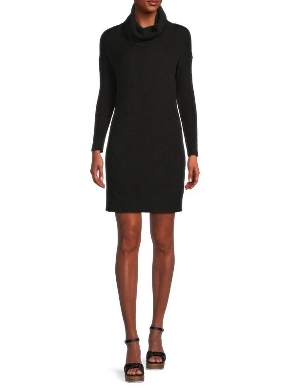 AREA Baye Turtleneck Knit Mini Dress 1