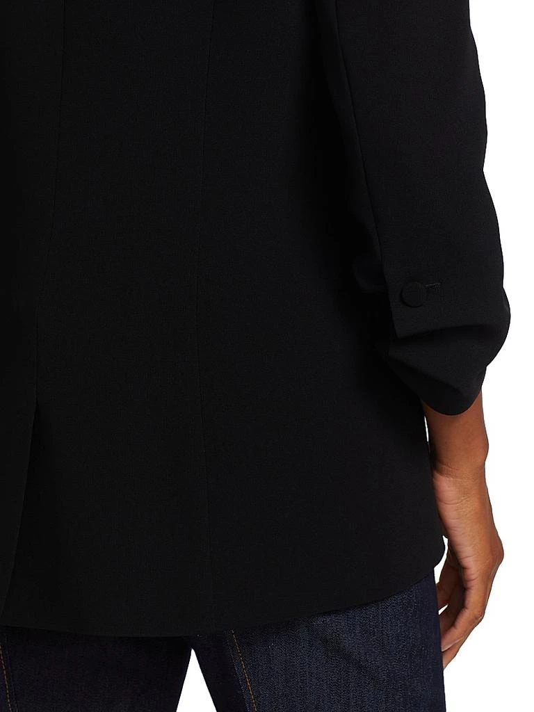 Cinq à Sept Khloe Crepe Ruched Blazer 6