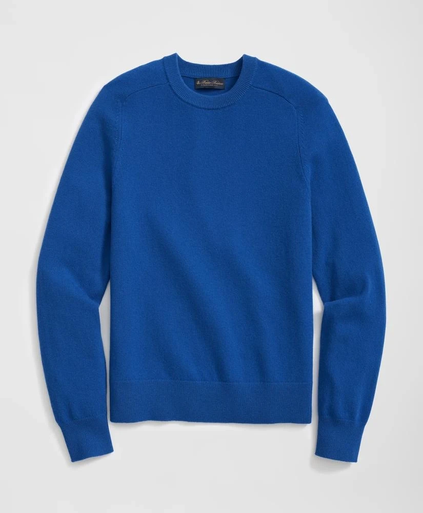 Brooks Brothers 3-Ply Cashmere Crewneck Saddle Shoulder Sweater 1