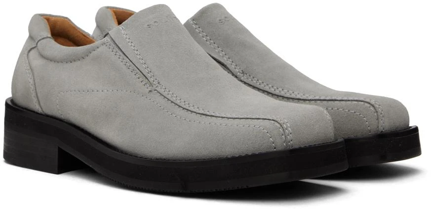 Soulland Gray Moog Suede Loafers 4