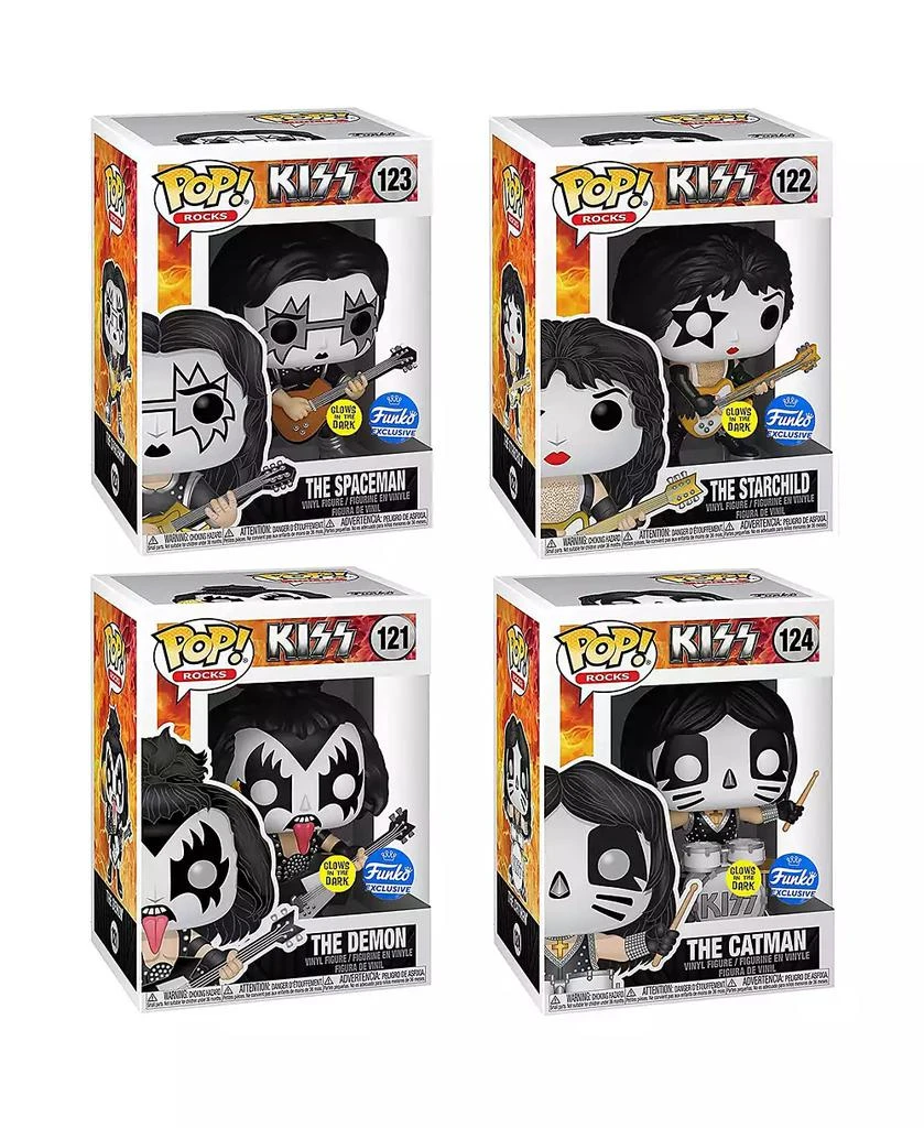 Funko Pop Kiss Band Glow in the Dark Collectible Set, 4 Piece 2