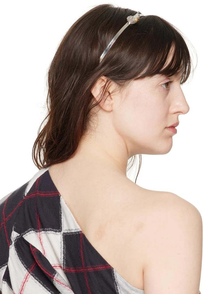 Vivienne Westwood Silver Vivienne's Horn Alice Headband 3