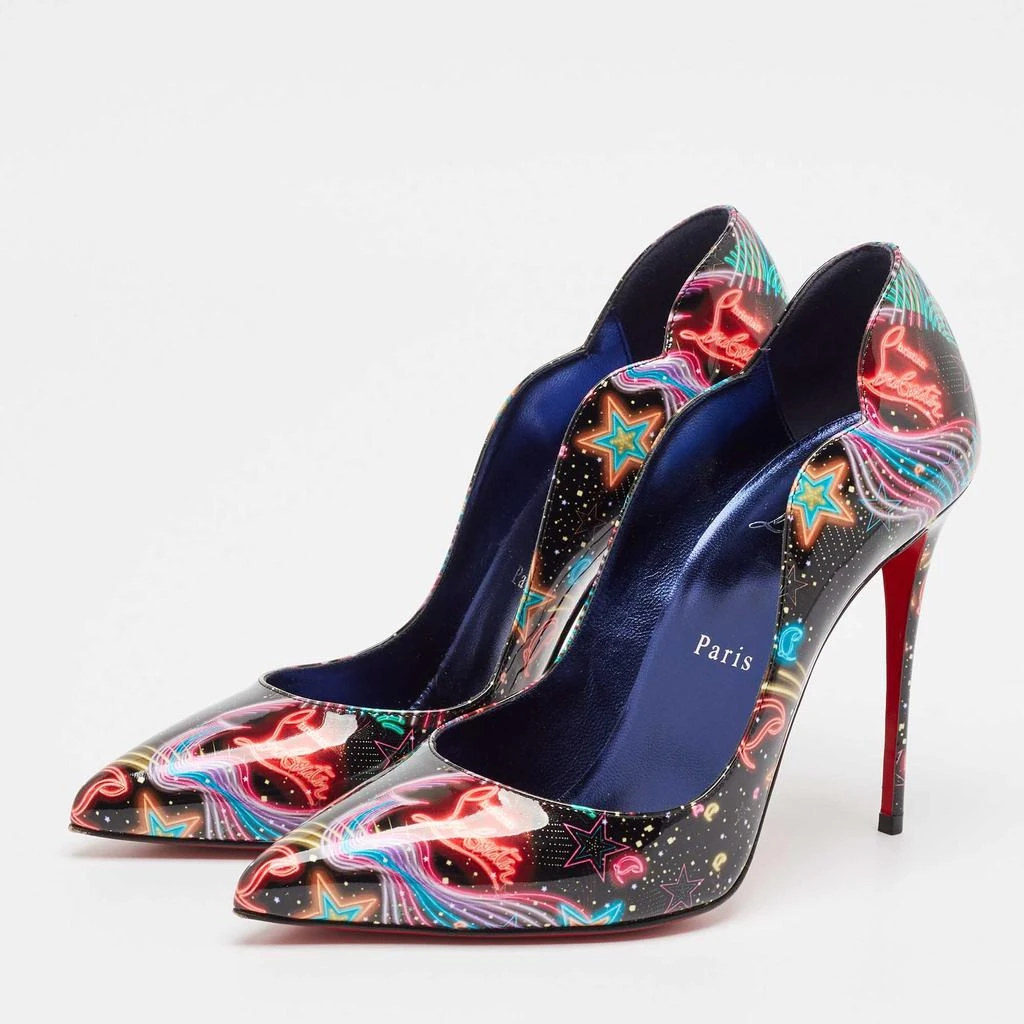 Christian Louboutin Christian Louboutin Multicolor Printed Patent Leather Hot Chick Pumps Size 39 2
