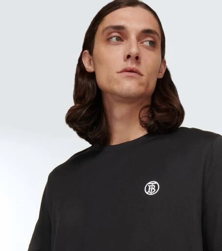 Burberry Embroidered logo cotton T-shirt 5