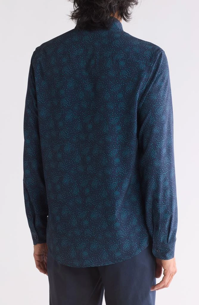 14th & Union Speck Print Performance Button-Up Shirt 2