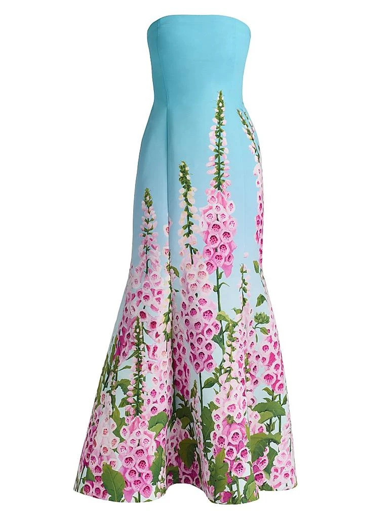 Oscar de la Renta Sequined Floral Appliqu Jersey Gown - Dresses & Skirts -  Free Shipping - BeyondStyle