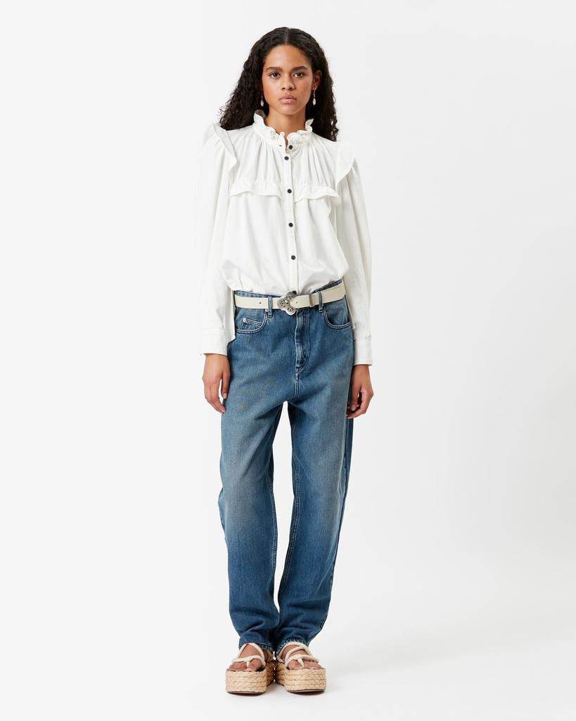 Isabel Marant Étoile MARANT ÉTOILE, CORSY OVERSIZE JEANS - Women - Blue - 38