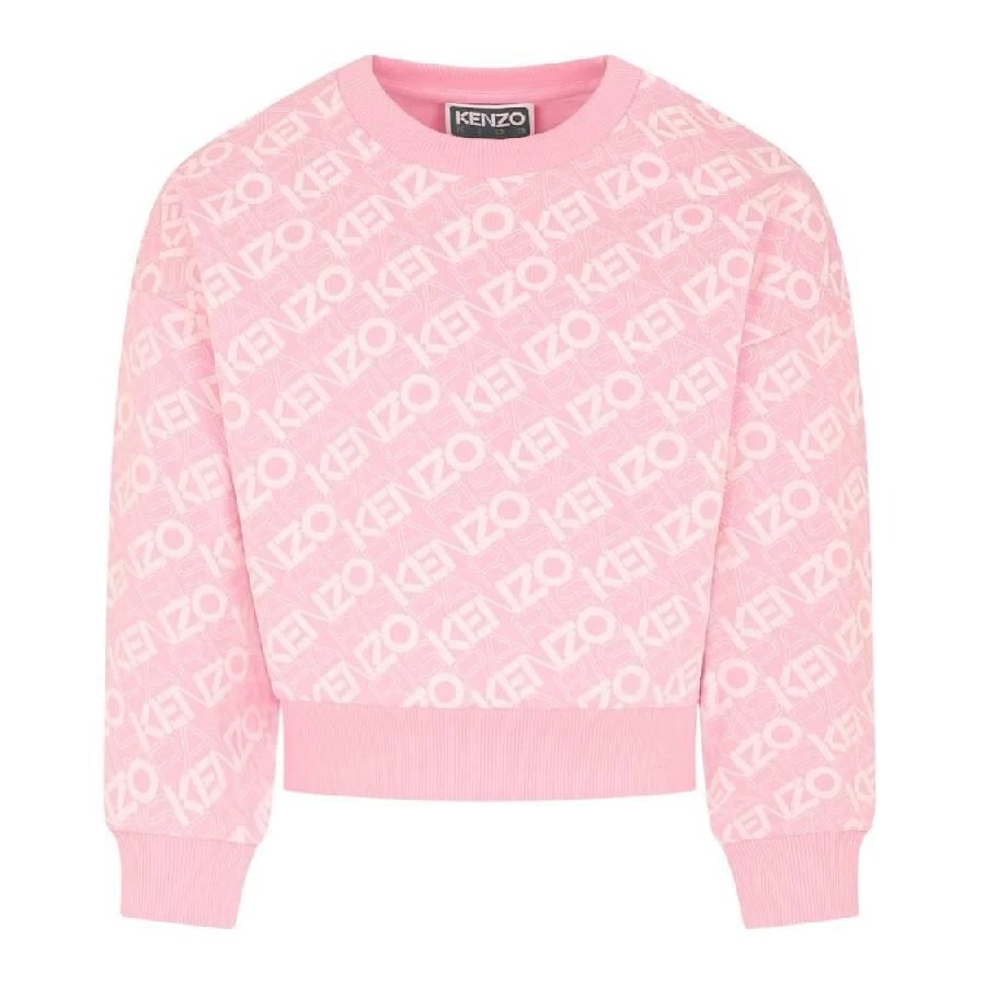 Kenzo Kenzo Kids Monogram Logo Cotton Sweatshirt, Size 10Y