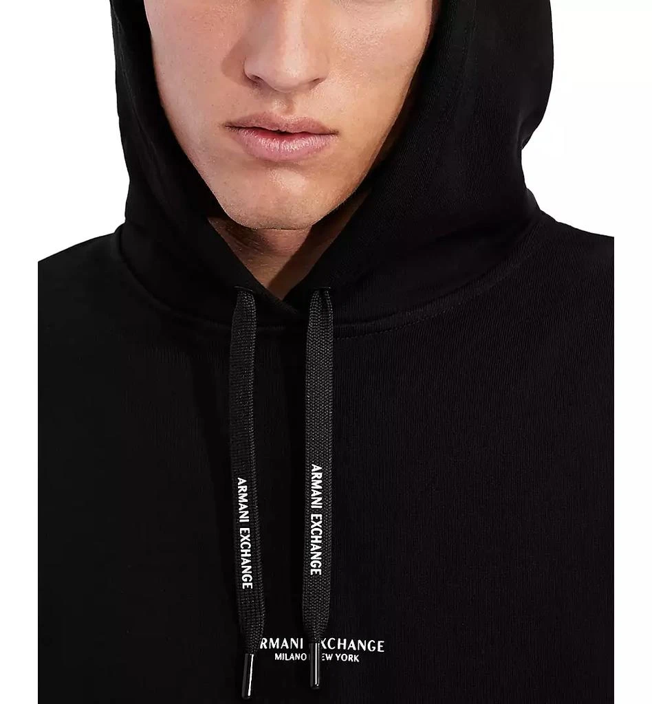 Armani Exchange Men's French Terry Double-Logo Drawstring Hoodie 3