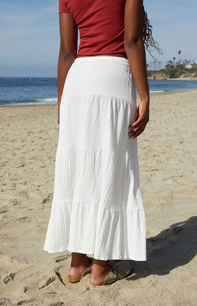 John Galt White Nadia Maxi Skirt 3