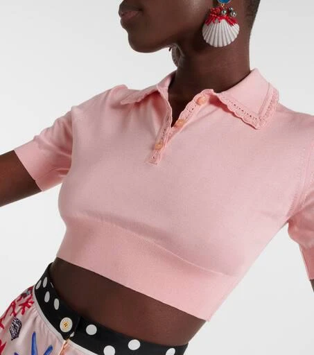 Dolce
Gabbana Capri silk crop top 5