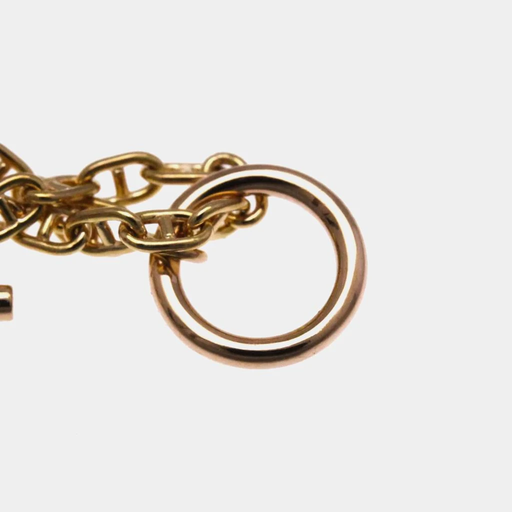 Hermes Hermes Chaine D
ancre Farandole 18K Rose Gold Charm Bracelet 8