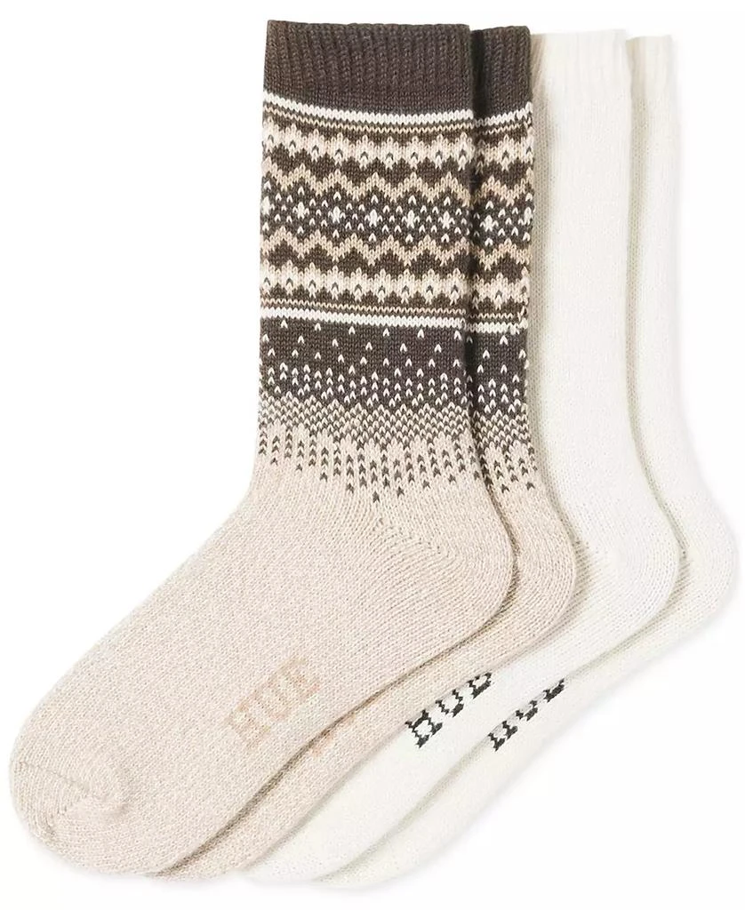 Hue Women's Geo Fair Isle Boot Socks, Pack of 2 2