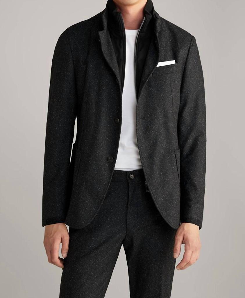 JOOP! Joop! - Hectar Wool & Silk Marled Field Coat