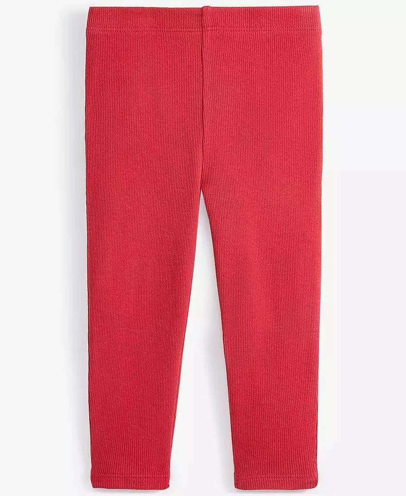 First Impressions Baby Girls Ribbed Ruffled-Back Leggings, Created for Macy's 1