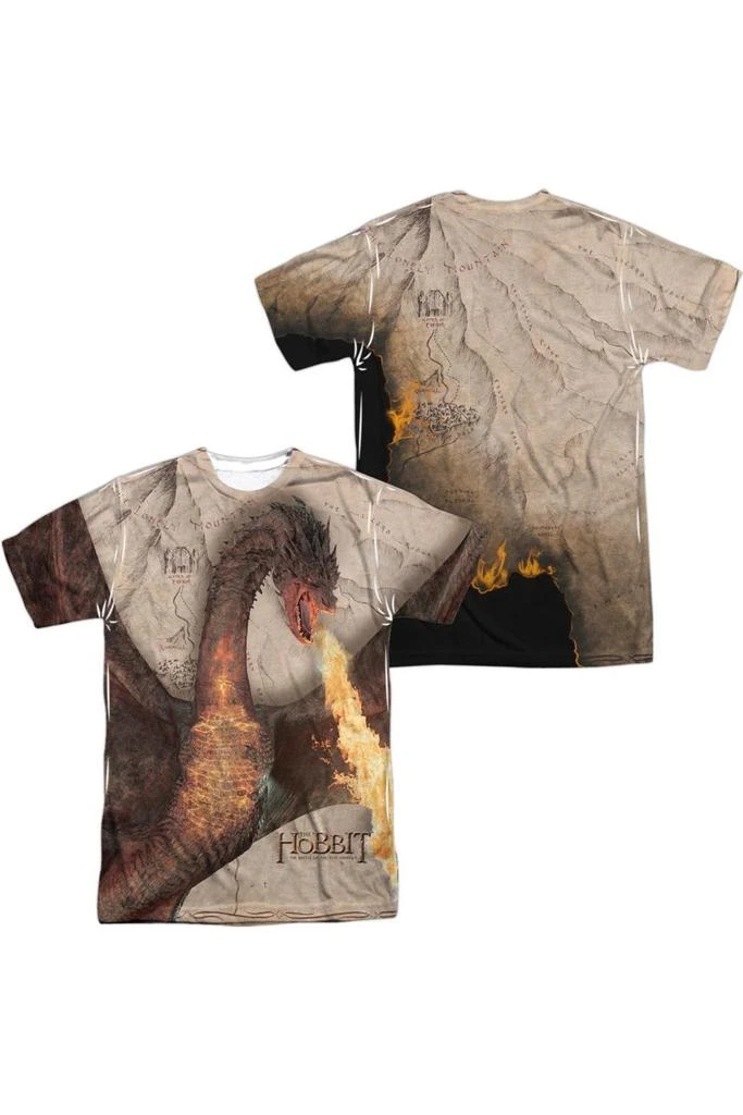 Gildan Hobbit Smaug Attack (Front/Back) Short Sleeve Adult Poly Crew Tee / T-Shirt 1