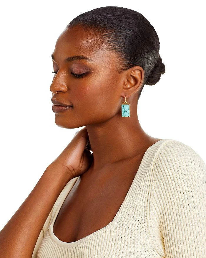 ANNETTE FERDINANDSEN DESIGN Annette Ferdinandsen 18K Yellow Gold Chrysocola Drusy Branch Earrings 2