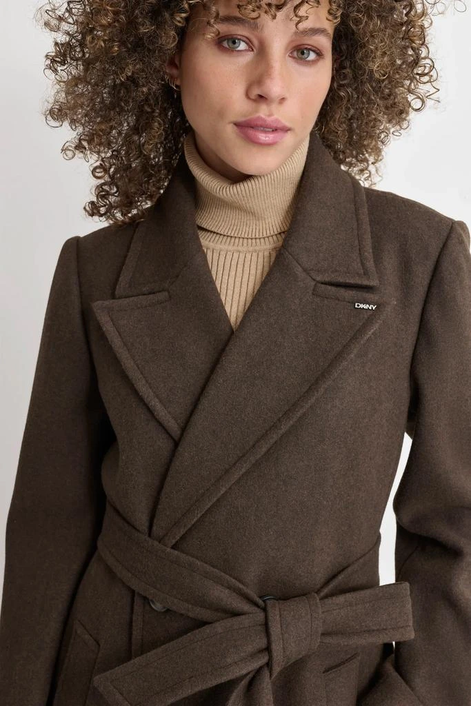 DKNY WOOL WRAP COAT 5